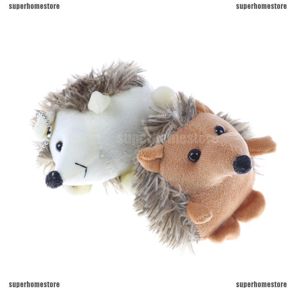 Móc khóa lông nhung hình nhím Kawaii 10cm