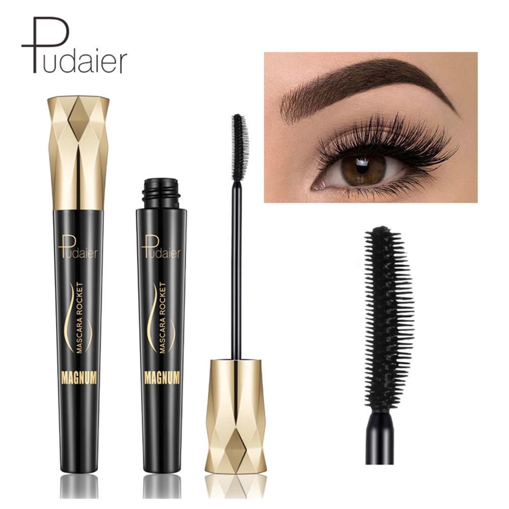 [Hàng mới về] Mascara sợi tơ 4D Pudaier chống nước nhanh khô chuốt mi dài dày và cong vút sắc sảo