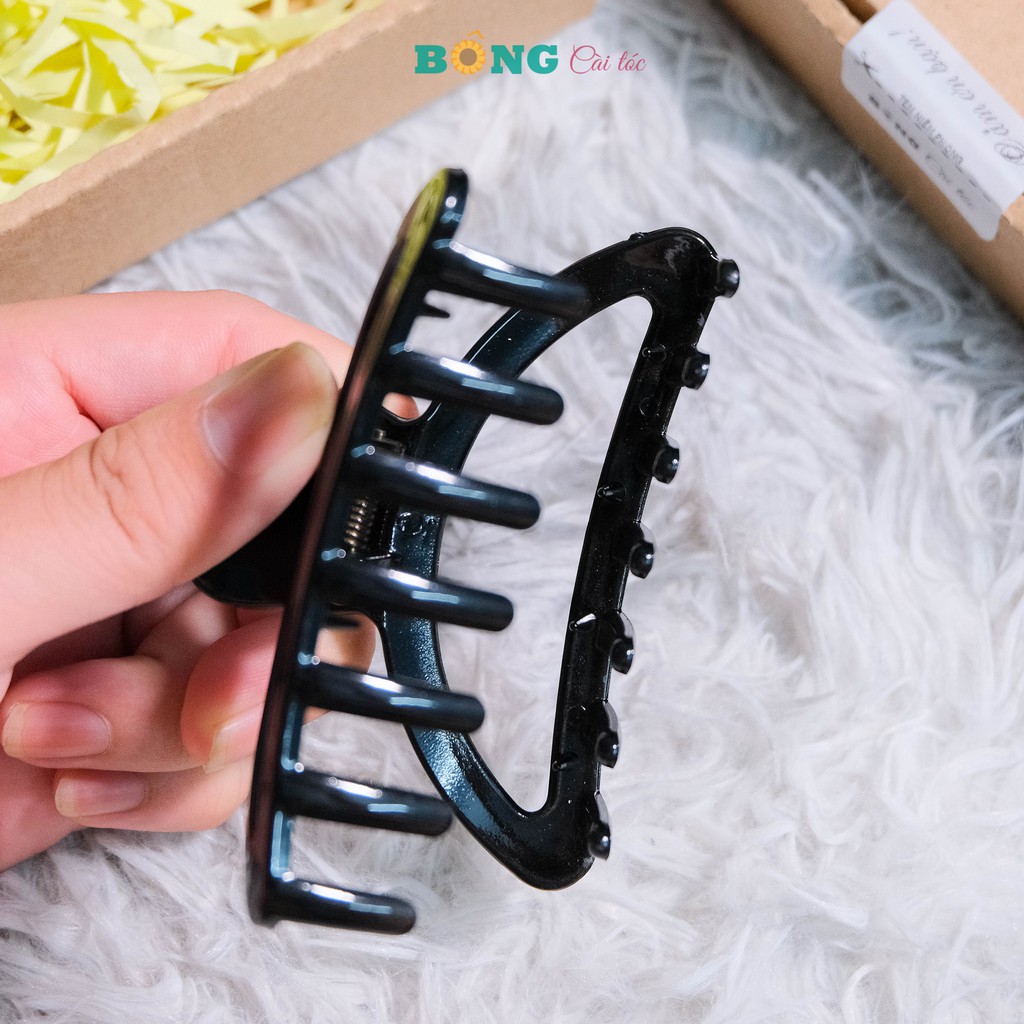Kẹp càng cua phong cách Hàn Quốc chất liệu nhựa hình bán nguyệt KN10 - kẹp tóc BÔNG Cài Tóc
