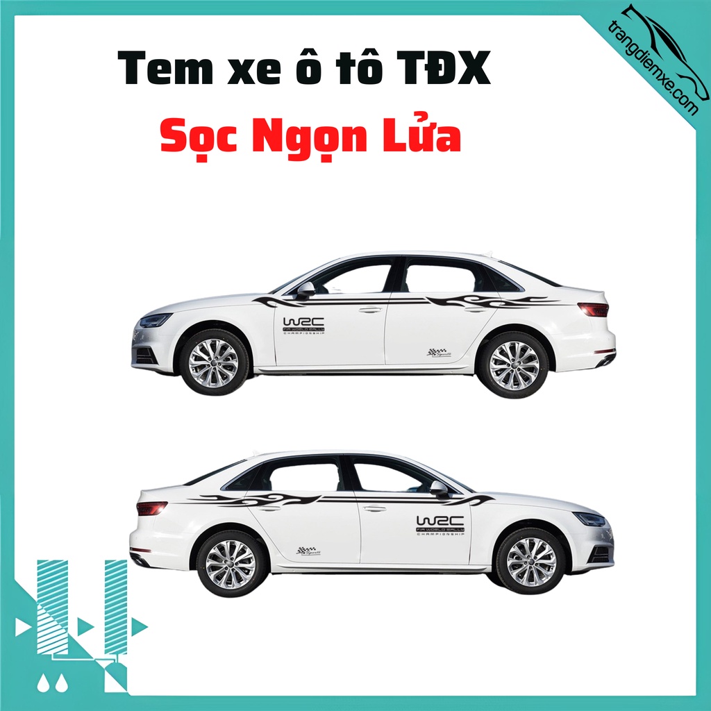 Tem Xe Ô Tô Tđx Sọc Ngọn Lửa Y36