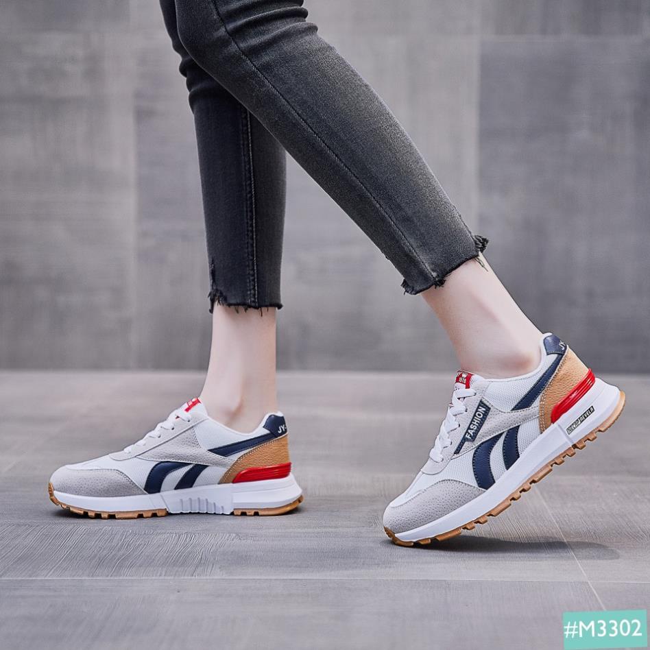 Giày Thể Thao Sneaker Cặp Đôi Bata Nam Nữ MINSU Classic M3302 Hàn Quốc Nam Nữ Mix Đồ Đi Học, Chơi, Du Lịch Cực Đẹ FTA