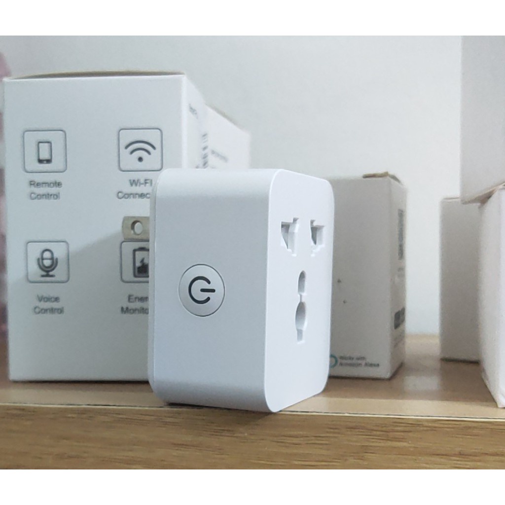 BH 6 THÁNG-Ổ Cắm Thông Minh Wifi Tuya Smart Life 4 Cổng 4 USB Hẹn Giờ Điều Khiển Từ Xa Tiện Lợi