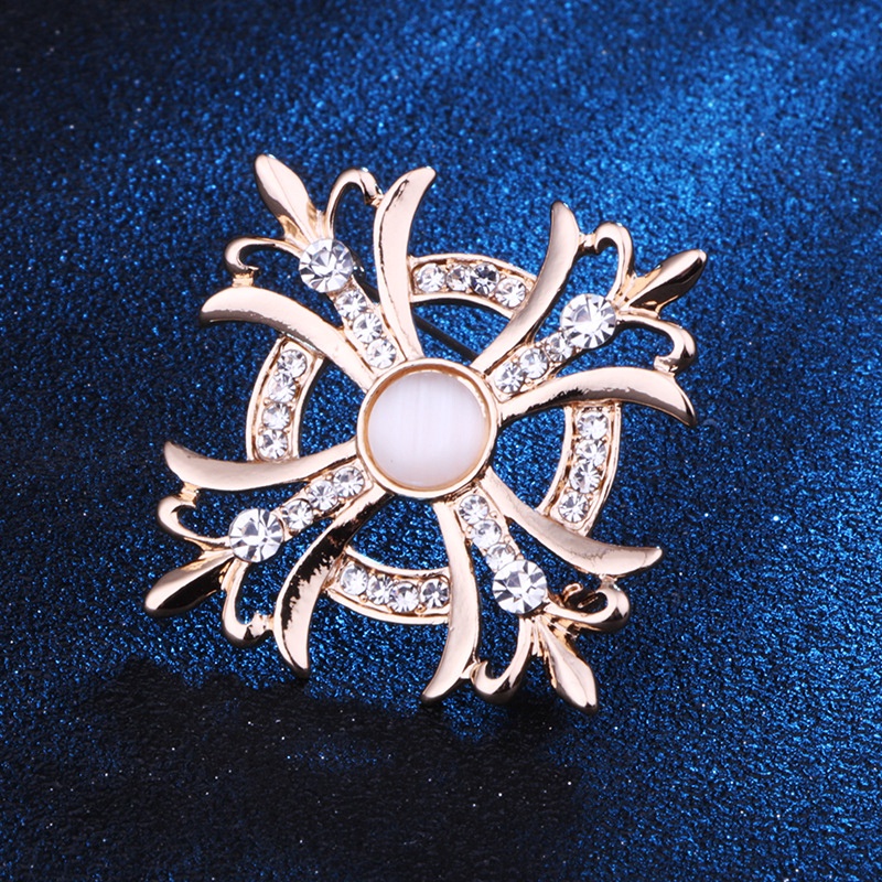 Ghim cài áo EFAN kiểu thánh giá đính đá phong cách cổ điển dành cho nam