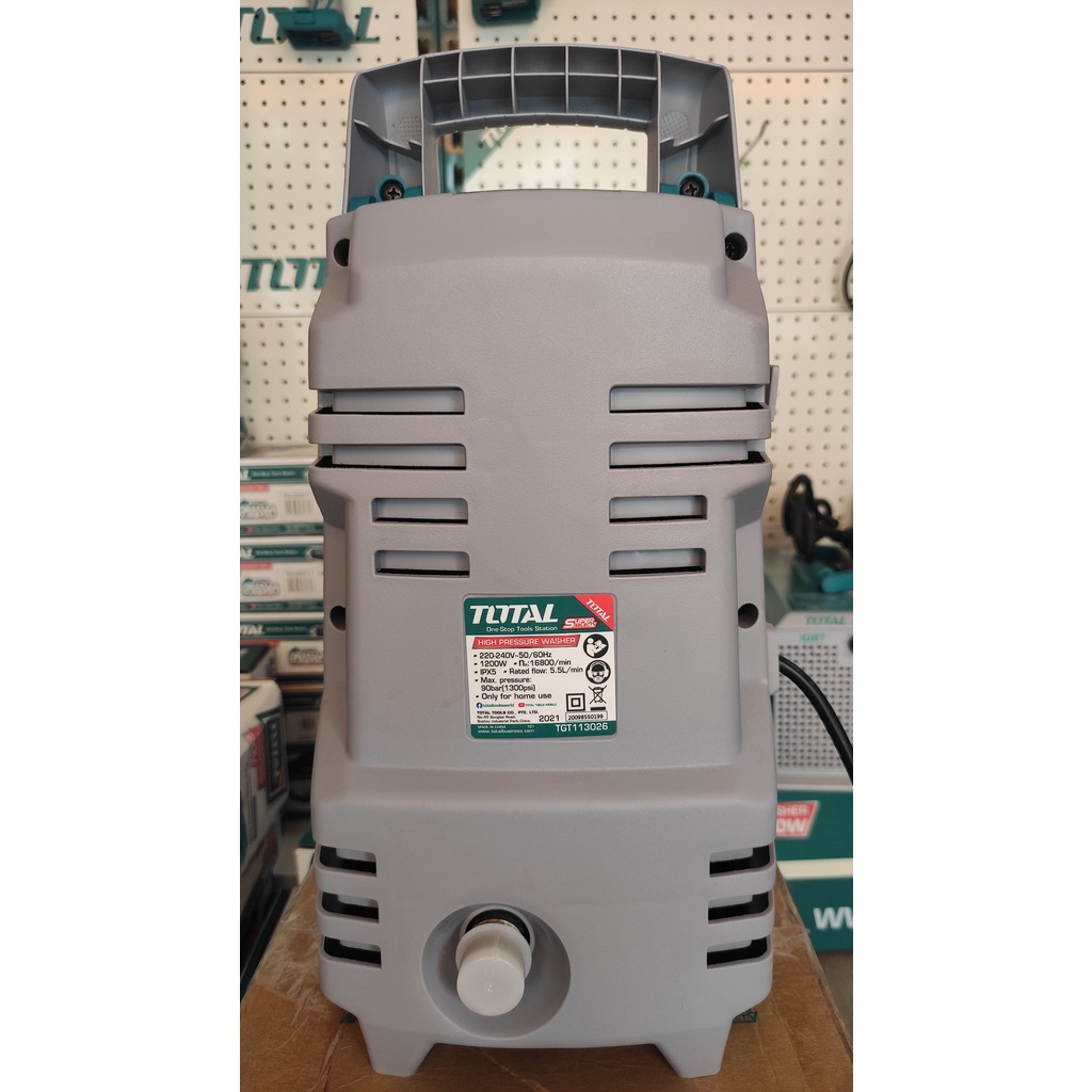 Máy xịt rửa xe áp lực cao Total - 1200w TGT113026