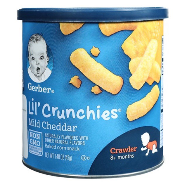 Bánh Ăn Dặm hình que Gerber Lil'Crunchies Non GMO