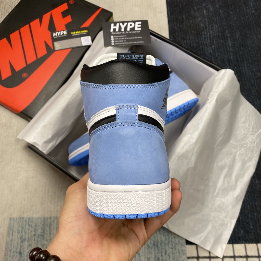 Giày sneaker Jordan 1 Retro High University Blue  - Hype Sneaker | Bản High Quality.