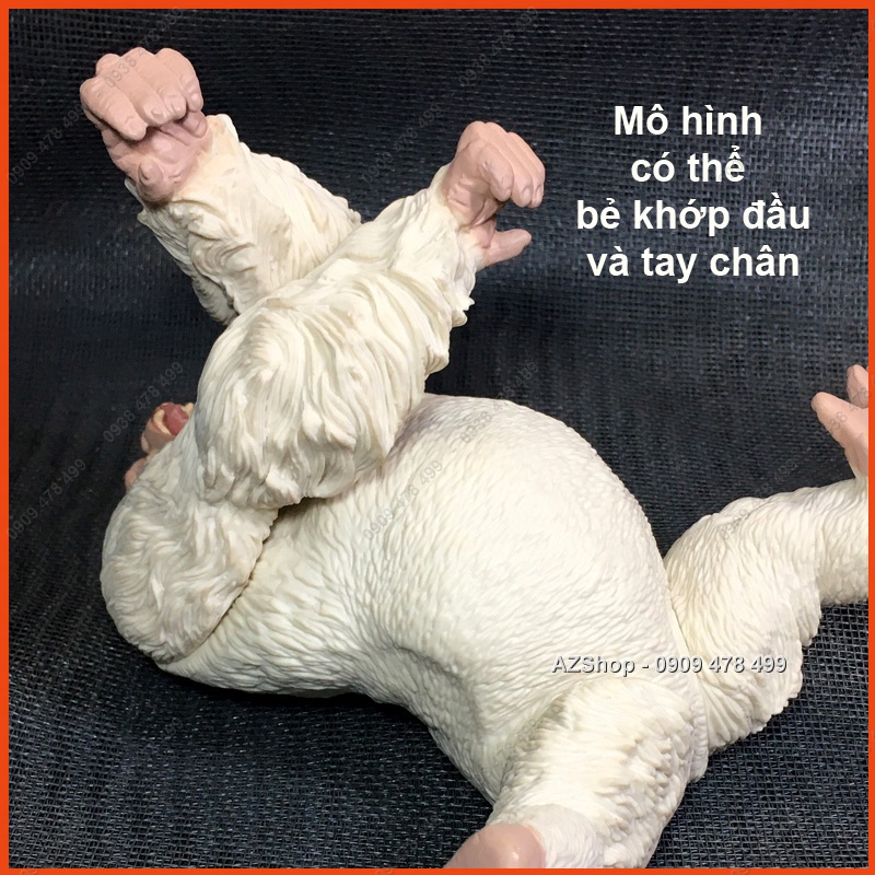 Mô Hình King Kong Khỉ Đột Gorilla - Có khớp Tay Chân Đầu - Cao 15cm