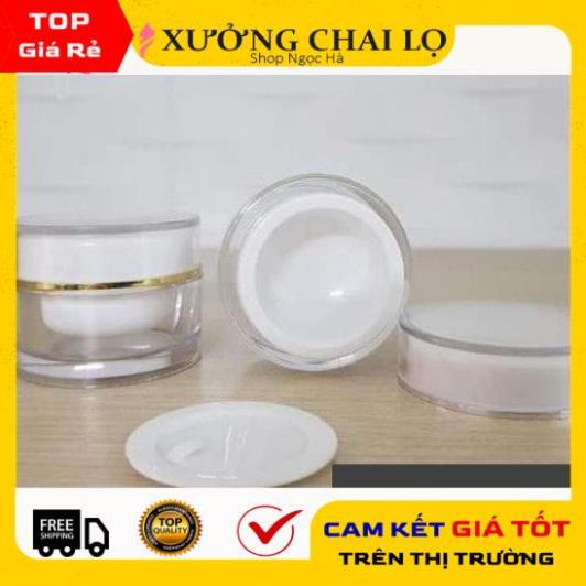 [GIÁ TẬN GỐC] [Combo 5sp] Hũ Chiết Mỹ Phẩm ❤ Hủ Đựng Kem Face Tròn 5g,10g nắp trơn có lót, phụ kiện du lịch