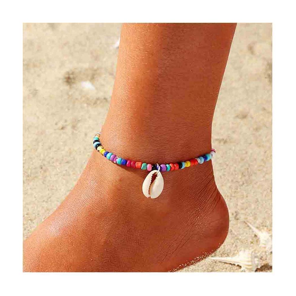 Lắc Chân Đính Ngọc Trai Nhân Tạo Phong Cách Boho Thời Trang Mihan1