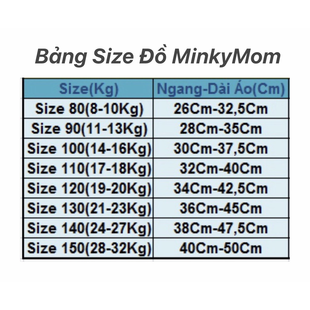 Bộ Minky Mom Cộc Tay, Ngắn Tay. Bộ Mimky Mom siêu mềm mịn mát cho bé trai bé gái, Size Từ 80-150(8-32KG).