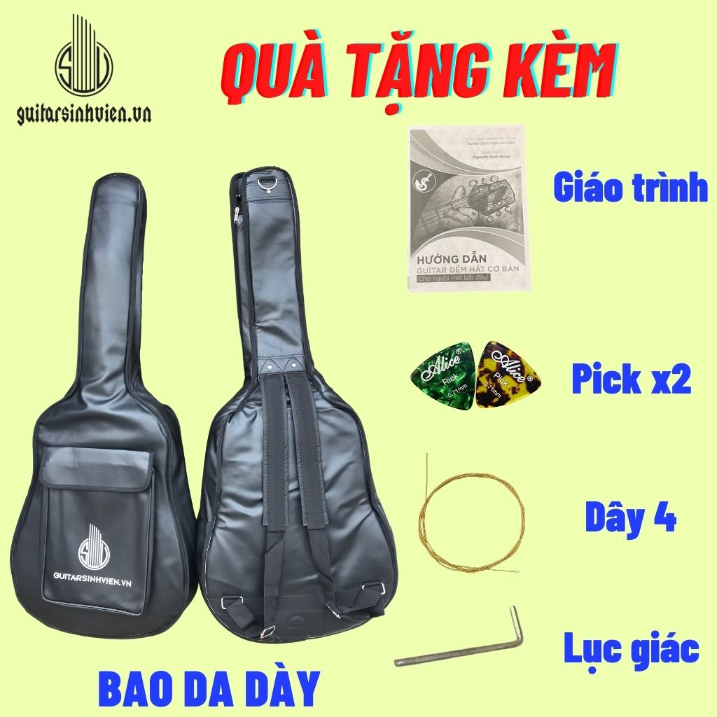 Đàn Guitar Mini 3/4 Classic Tập Chơi Giá Rẻ C1M - Tặng Kèm Bao Dày - Bảo Hành 1 Năm