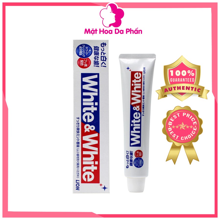 Kem Đánh Răng Lion White & White Nhật Bản