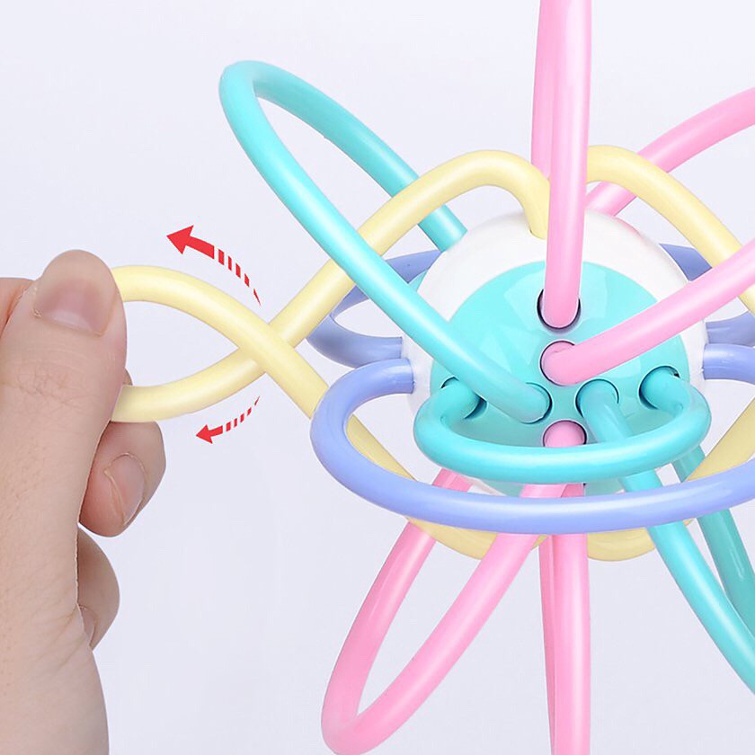 Manhattan Ball Bóng Vòng Gặm Nướu Silicone An Toàn Cho Bé Tập Cầm Nắm Đồ Chơi Lục Lạc Cầm Tay Bằng Nhựa Mềm Cho Bé Gingiving Ball