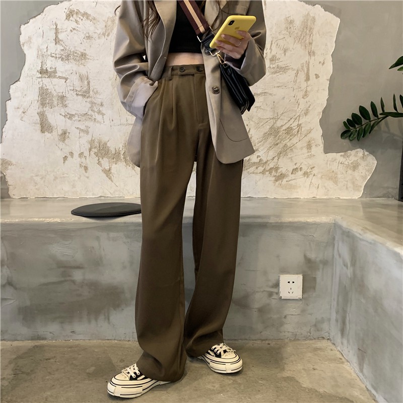 Quần Dài Ống Rộng Thời Trang Hàn Quốc Cho Nữ