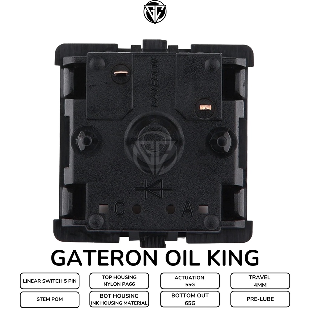 Gateron Oil King Linear Switch - Vua dầu hỏa - Công tắc bàn phím cơ