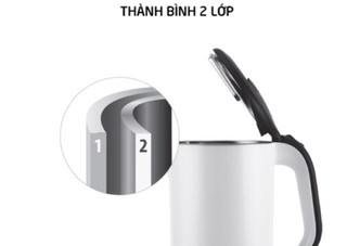 Bình Đun Siêu Tốc Lock&Lock 1.7L màu trắng EJK738WH