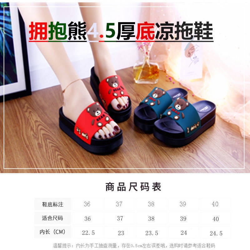 Dép Đế Dày Cao Gót Dày Dặn Hoạ Tiết Hoạt Hình Xinh Xắn Thời Trang Mùa Hè Dành Cho Nữ