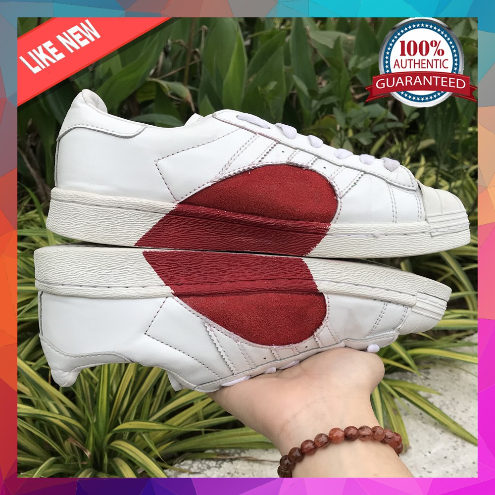 Giầy ADIDAS AUTH - REAL second hand Adidas mũi sò trắng phiên bản valentine