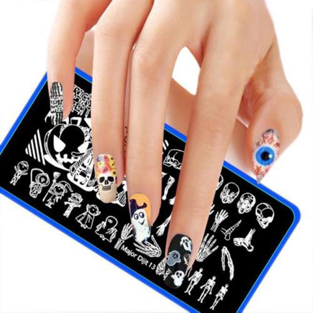 Bảng In Móng Tay Thời Trang DIY Chủ Đề Halloween