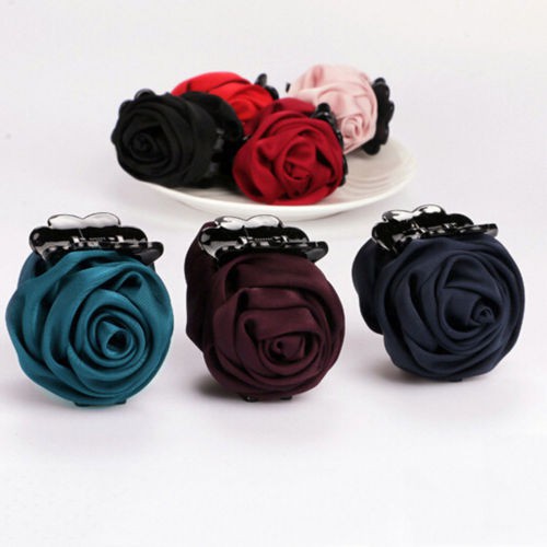 Kẹp tóc càng cua hình hoa hồng thanh lịch thời trang cho nữ