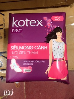 Băng vệ sinh Kotex Pro 8 miếng