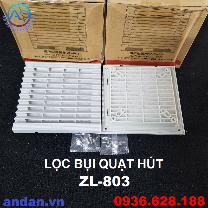 Tấm lọc bụi quạt hút ZL803 - Fan Filter ZL-803, Lọc bụi quạt 120x120, 12x12cm
