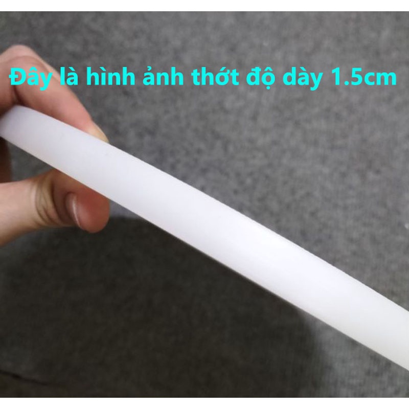 Thớt nhựa trắng Song Long nhiều size (hình tròn - chữ nhật)