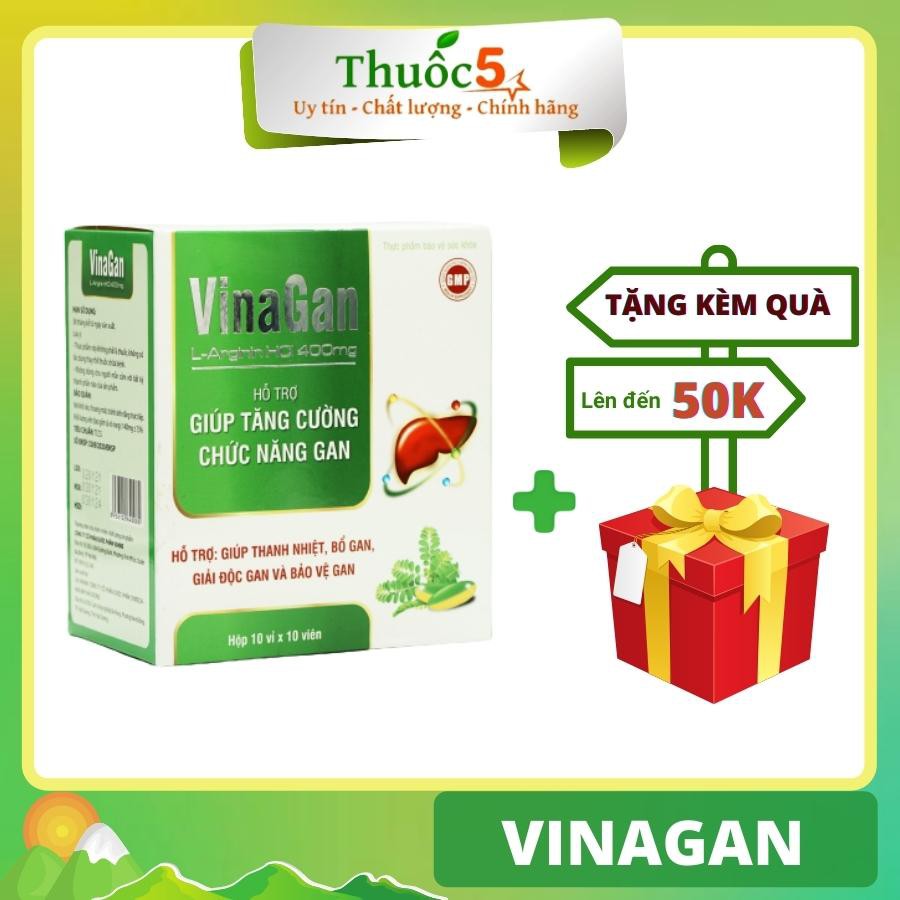 VinaGan – Hỗ trợ thanh nhiệt, giải độc gan, hộp 60 viên