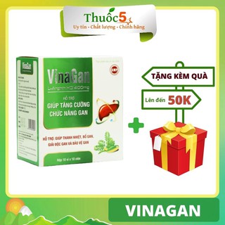 VinaGan – Hỗ trợ thanh nhiệt, giải độc gan, hộp 60 viên
