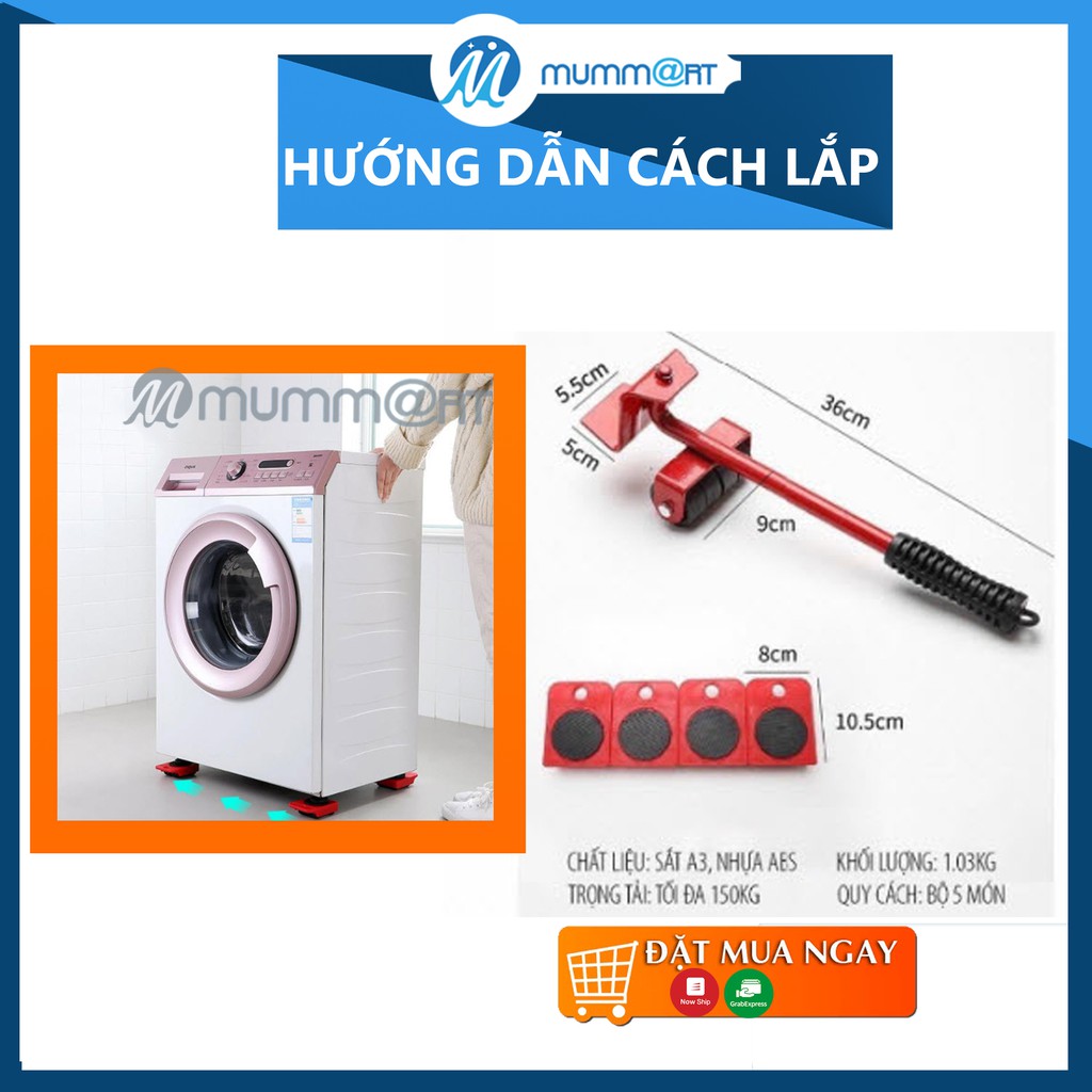 Dụng cụ hỗ trợ nâng và di chuyển những vật nặng có kích thước lớn, trọng lượng lớn đến 150 kg một cách thông minh