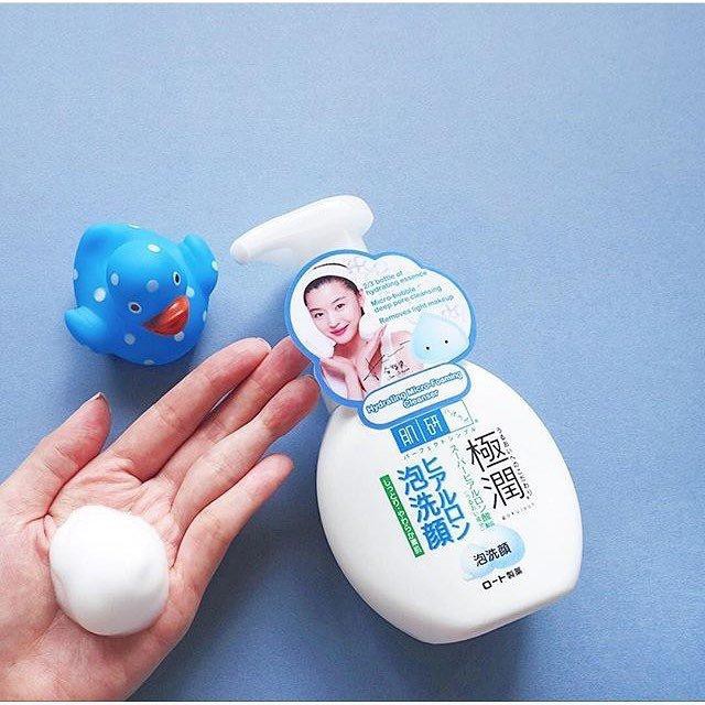[Hỏa tốc HCM] Sữa rửa mặt tạo bọt Hada Labo 160ml giúp sáng da, làm sạch sâu, loại bỏ bã nhờn và bụi bẩn Nhật Bản