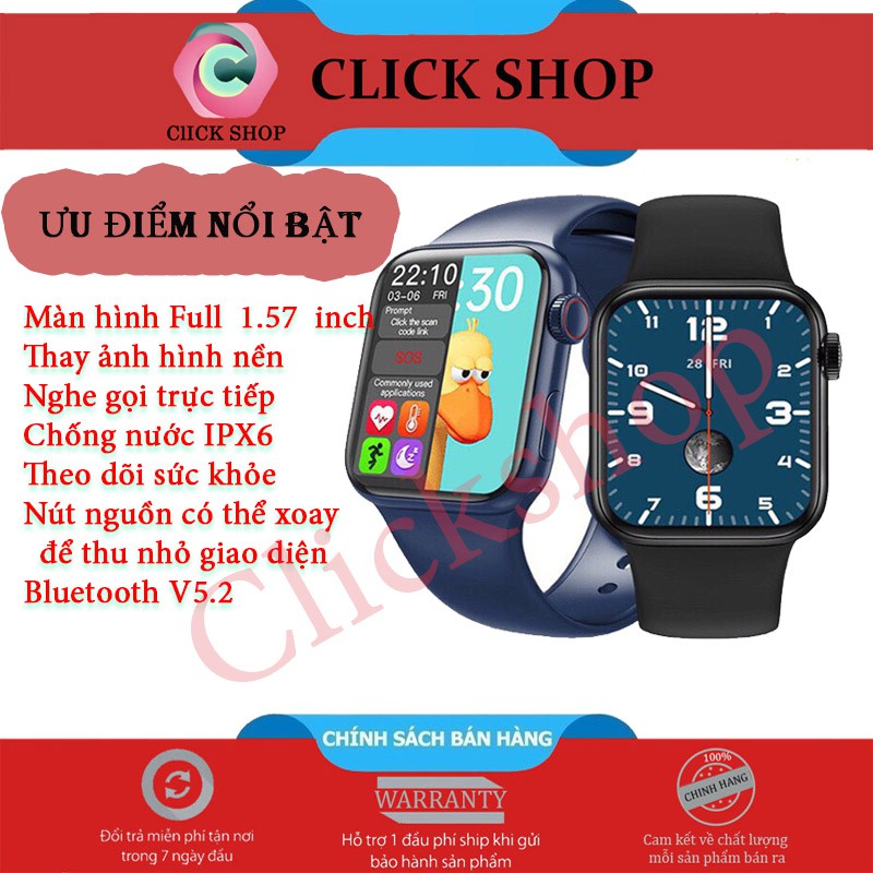 Đồng hồ HW12 Đồng Hồ Thông Minh HW12 có Tiếng Việt, Nghe Gọi, Thay Hình Nền, Cảm Ứng Siêu Mượt