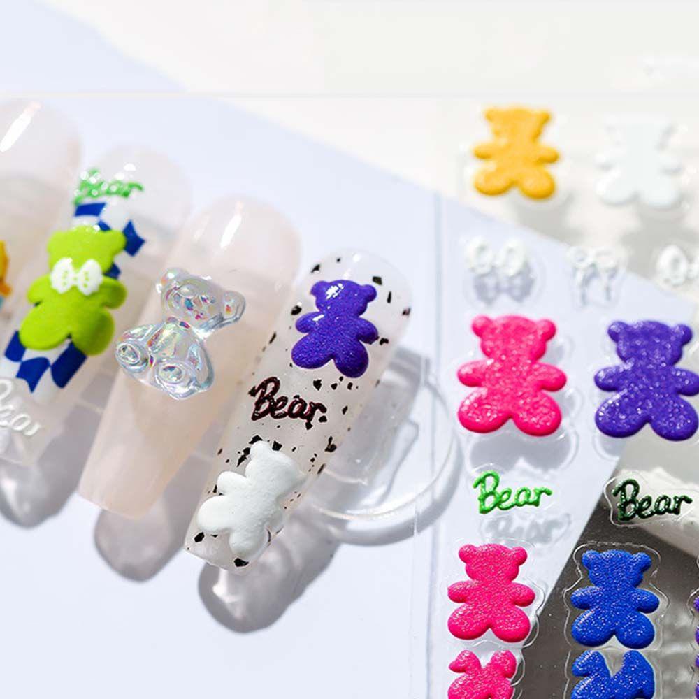 OCEANMAP Miếng Dán Trang Trí Móng Tay 5D Phong Cách Nhật Bản Dễ Thương