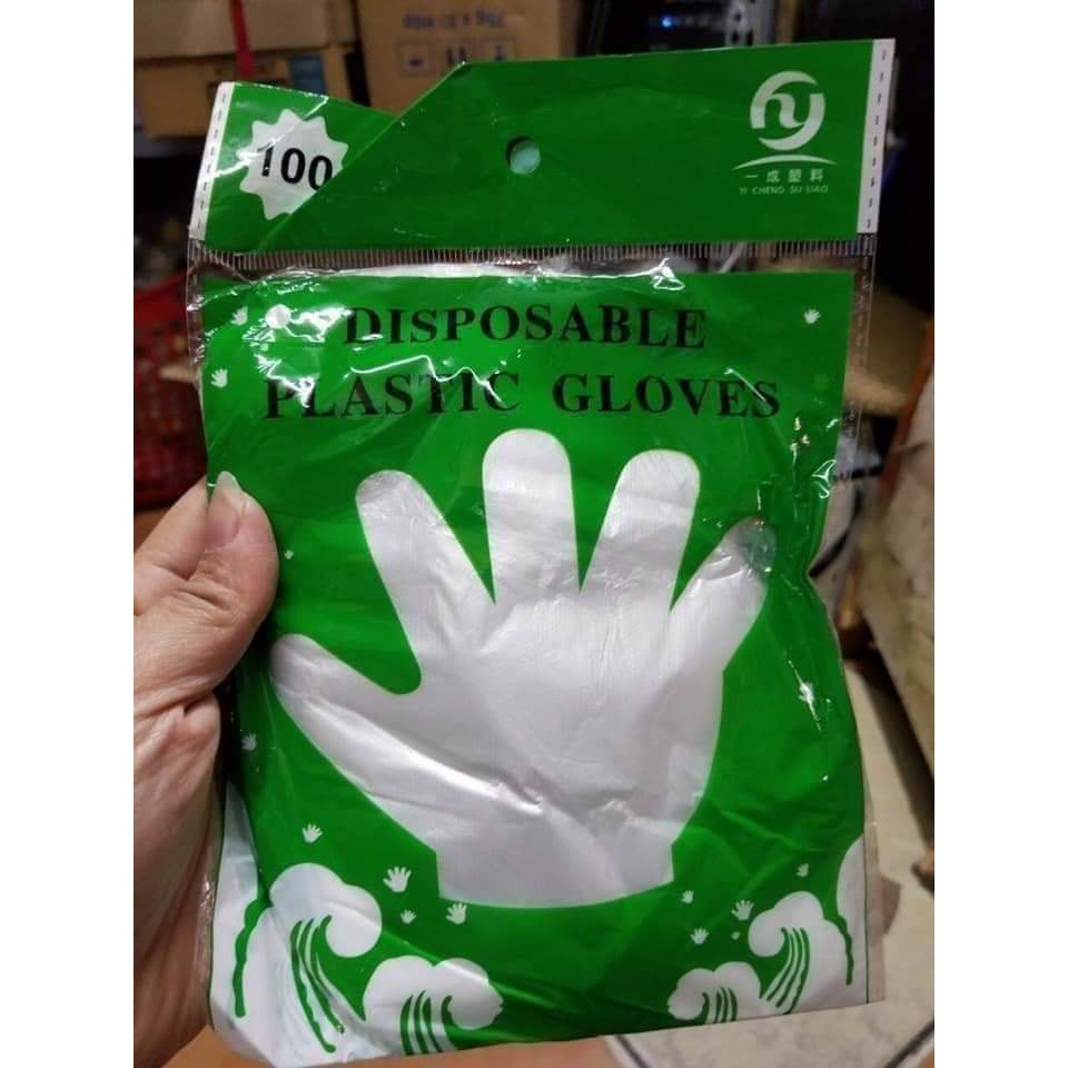 Túi 100 chiếc găng tay nilon dùng 1 lần