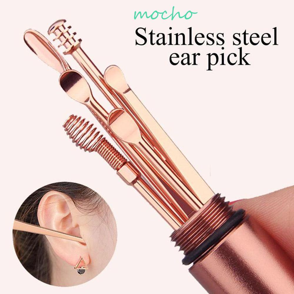 Bộ 6 Dụng Cụ Lấy Ráy Tai Bằng Thép Không Gỉ Tiện Dụng