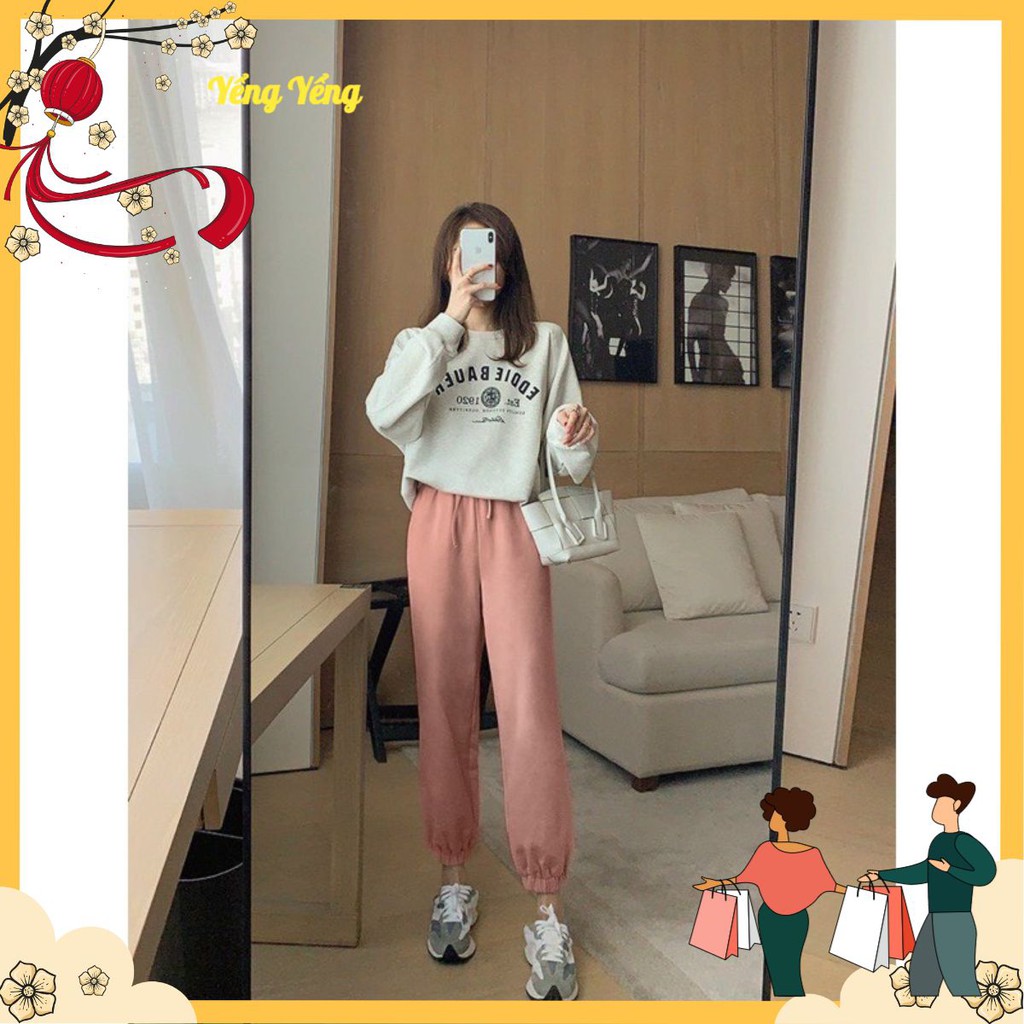 SNU0002 - SET NỮ ÁO NỈ BE EDDIE BAUER MIX QUẦN NÂU