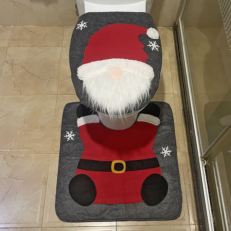 Vỏ Bọc Bệ Ngồi Toilet Họa Tiết Giáng Sinh Đáng Yêu