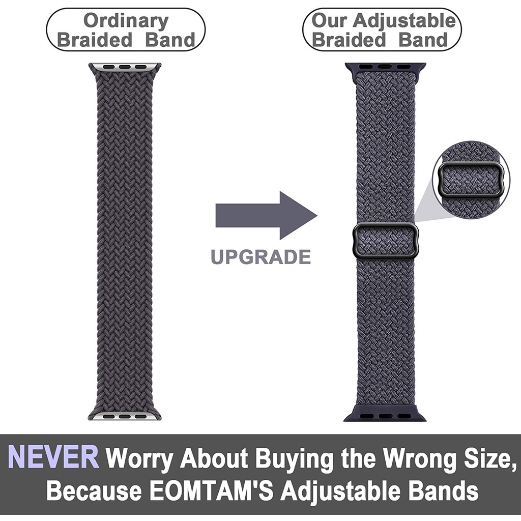 Dây đeo đồng hồ bằng nylon đàn hồi điều chỉnh được 44mm 40mm 38mm 42mm thích hợp cho iWatch series 3 4 5 se 6 45mm 41mm