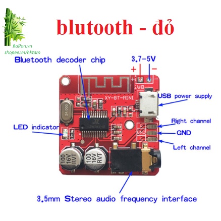 Mạch âm thanh giải mã Bluetooth 4.1 XY-BT-MINI / HW-770 - 8B3 - chế loa Blutooth