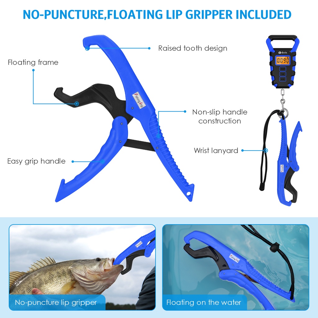 Cân Hành Lý Kỹ Thuật Số Độ Chính Xác Cao 50kg / 110lb ORIA Có Thước Đo Và Kẹp Cá Cho Câu / Du Lịch / Express