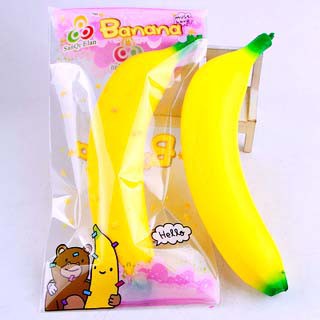 SQUISHY QUẢ CHUỐI DÀI + bao bì (thaolinh950)