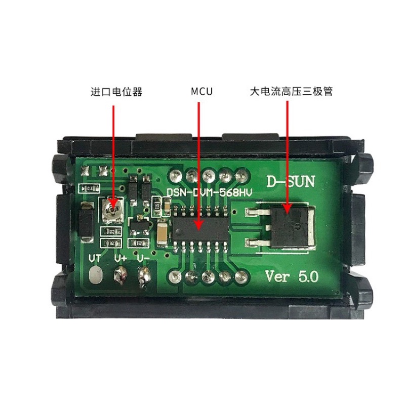 Vôn kế DC 5V - 120V 0,56inch