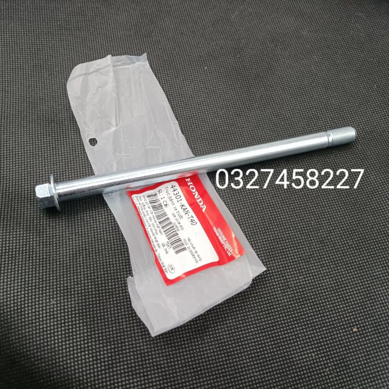 Trục cốt đùm bánh trước xe Super DREAM, WAVE Alpha zin Honda