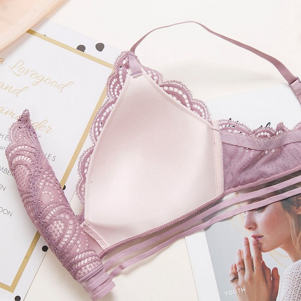 Bộ lót ren không gọng cao cấp bralette tôn dáng AL034 mút mỏng | BigBuy360 - bigbuy360.vn