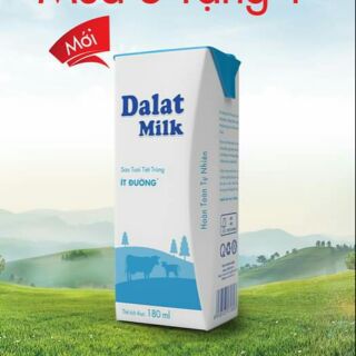 (8/2020)Thùng 48 Hộp Sữa Tươi Tiệt Trùng Dalat Milk 180ml