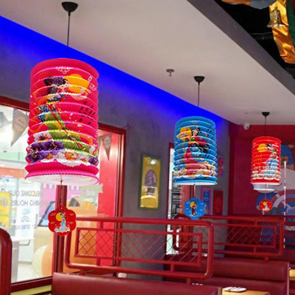 Lồng Đèn Giấy Gấp Gọn Họa Tiết Hoạt Hình Sáng Tạo Trang Trí Tiệc Cưới