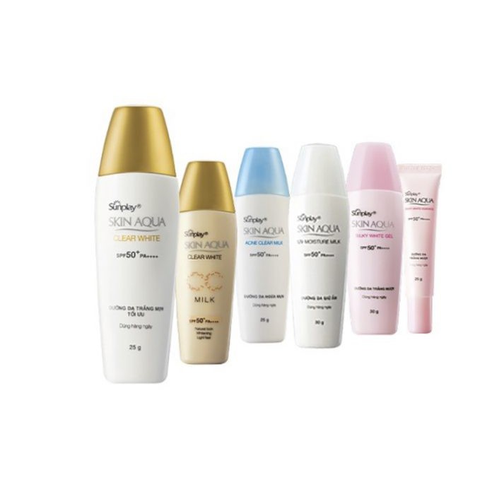 kem Chống Nắng Dưỡng Da Trắng Mịn Sunplay Skin Aqua Clear White SPF50++, PA++++25gr