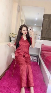 Bộ lụa gấm cộc dài