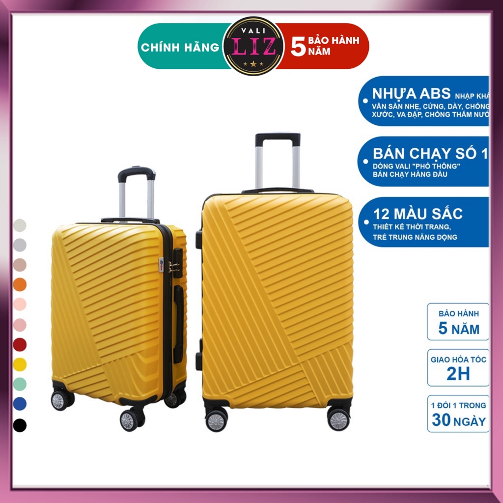 Vali kéo du lịch cao cấp UZO  kích thước 20, 24 inch chính hãng - Bảo hành 5 năm