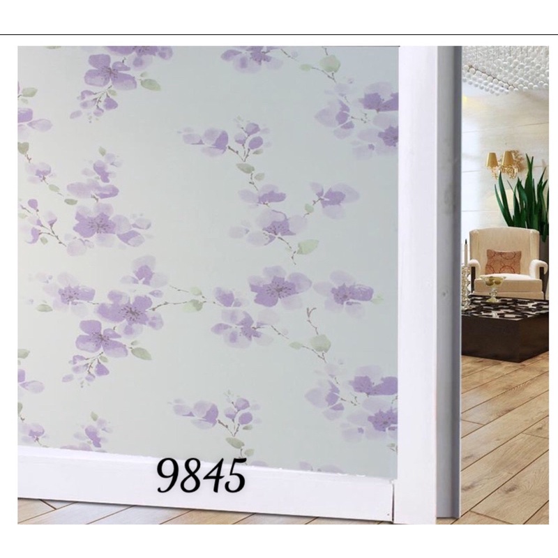 Giấy dán kính hoa văn-khổ 0,9m